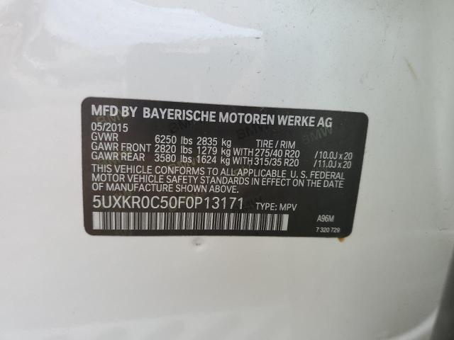 Photo 10 from auction – 2015 BMW X5 XDRIVE3 with VIN 5UXKR0C50F0P13171