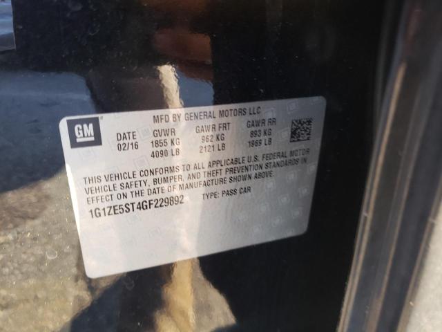 Photo 10 from auction – 2016 CHEVROLET MALIBU LT with VIN 1G1ZE5ST4GF229892