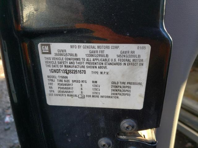 Photo 10 from auction – 2005 CHEVROLET TRAILBLAZE with VIN 1GNDT13S152261670