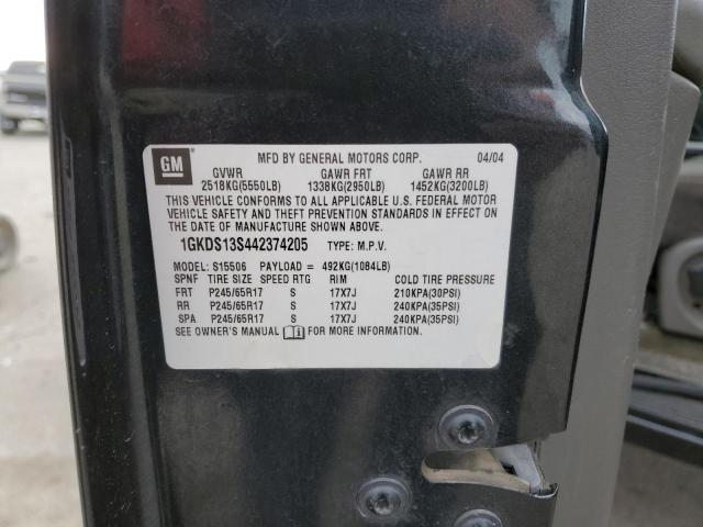 Photo 10 from auction – 2004 GMC ENVOY with VIN 1GKDS13S442374205