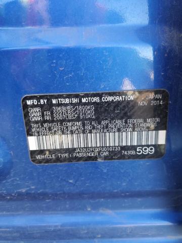 Photo 10 from auction – 2015 MITSUBISHI LANCER ES with VIN JA32U2FUXFU010733