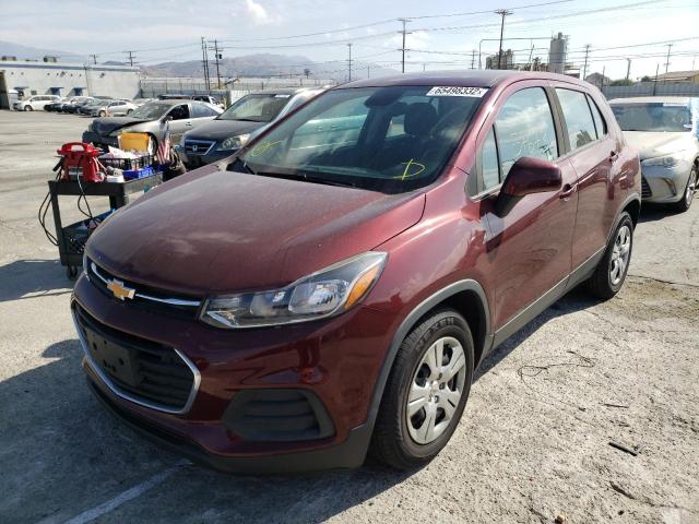 Photo 2 from auction – 2017 CHEVROLET TRAX LS with VIN 3GNCJKSB9HL230873