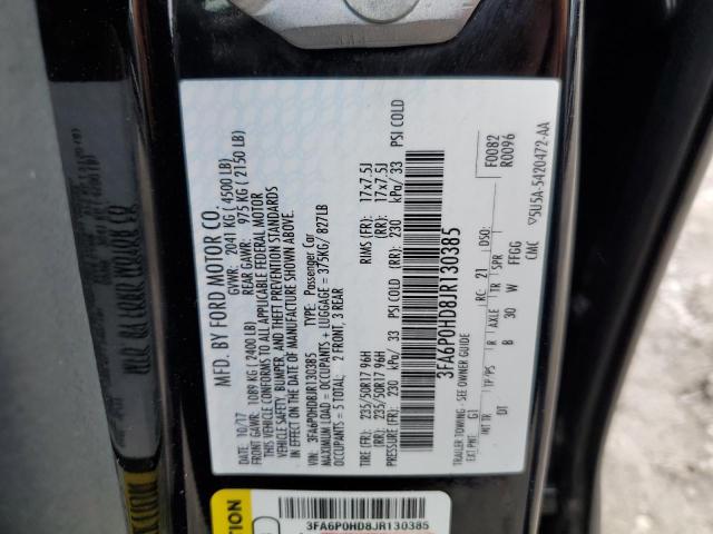 Photo 10 from auction – 2018 FORD FUSION SE with VIN 3FA6P0HD8JR130385