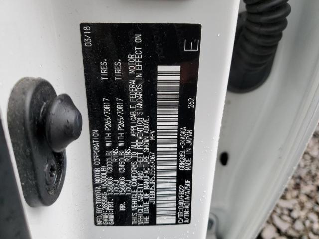Photo 10 from auction – 2018 TOYOTA 4RUNNER SR with VIN JTEBU5JR5J5567067
