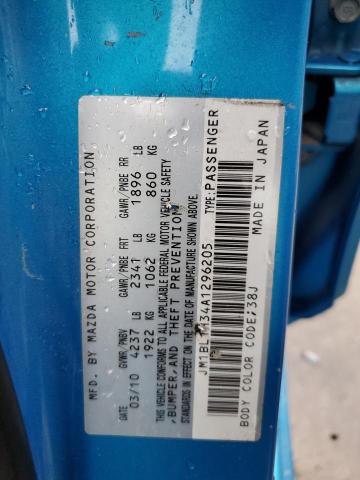 Photo 10 from auction – 2010 MAZDA SPEED 3 with VIN JM1BL1H34A1296205