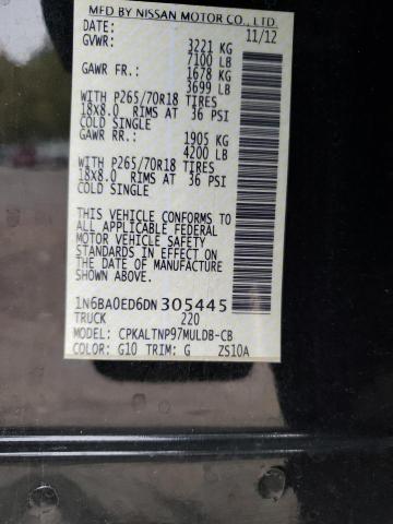 Photo 10 from auction – 2013 NISSAN TITAN S with VIN 1N6BA0ED6DN305445