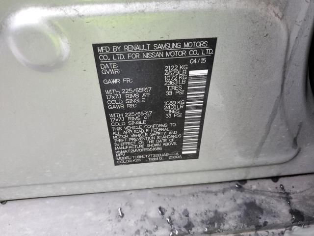 Photo 10 from auction – 2015 NISSAN ROGUE S with VIN KNMAT2MV0FP551686