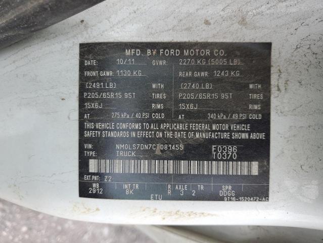 Photo 10 from auction – 2012 FORD TRANSIT CO with VIN NM0LS7DN7CT081455
