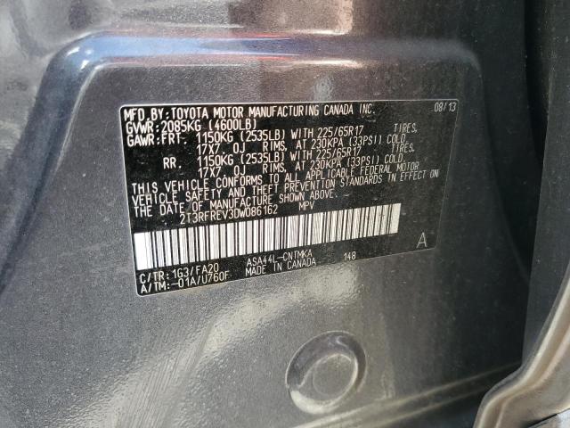 Photo 10 from auction – 2013 TOYOTA RAV4 XLE with VIN 2T3RFREV3DW086162