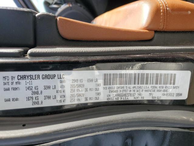 Photo 10 from auction – 2011 JEEP GRAND CHER with VIN 1J4RR6GGXBC578167