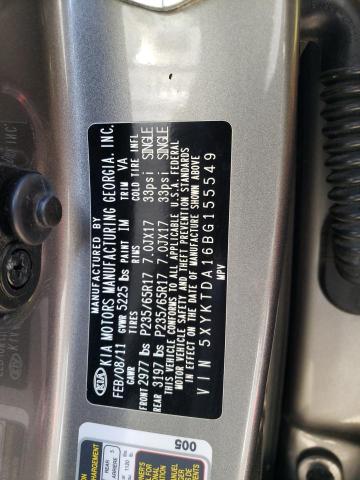 Photo 10 from auction – 2011 KIA SORENTO BA with VIN 5XYKTDA16BG155549
