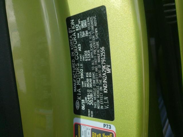 Photo 10 from auction – 2019 KIA SOUL with VIN KNDJN2A29K7912556