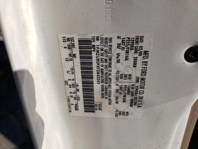 Photo 10 from auction – 2000 FORD EXPLORER L with VIN 1FMZU85PXYZB42245