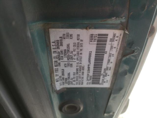 Photo 10 from auction – 1996 FORD F150 with VIN 1FTEF15N9TLA99001
