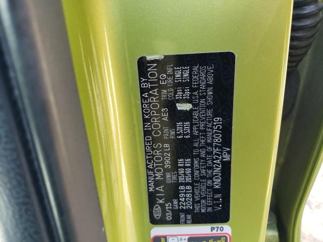 Photo 10 from auction – 2015 KIA SOUL with VIN KNDJN2A27F7807519