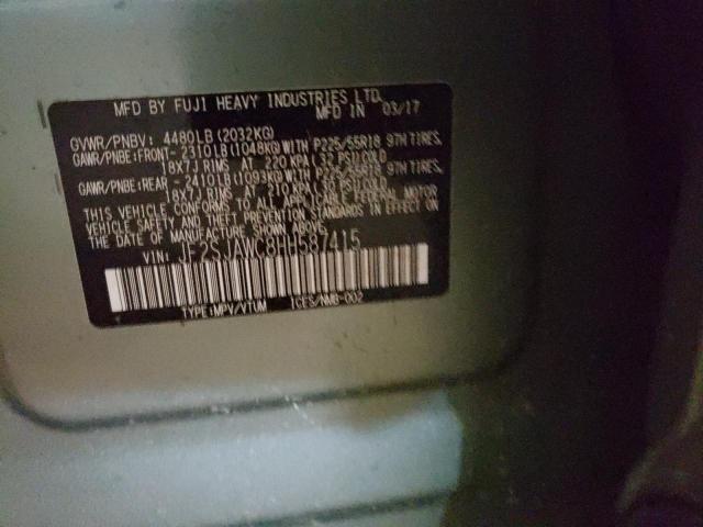 Photo 10 from auction – 2017 SUBARU FORESTER 2 with VIN JF2SJAWC8HH587415