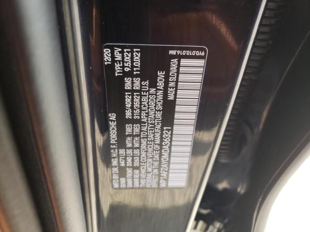 Photo 10 from auction – 2021 PORSCHE CAYENNE TU with VIN WP1AF2AY0MDA36321