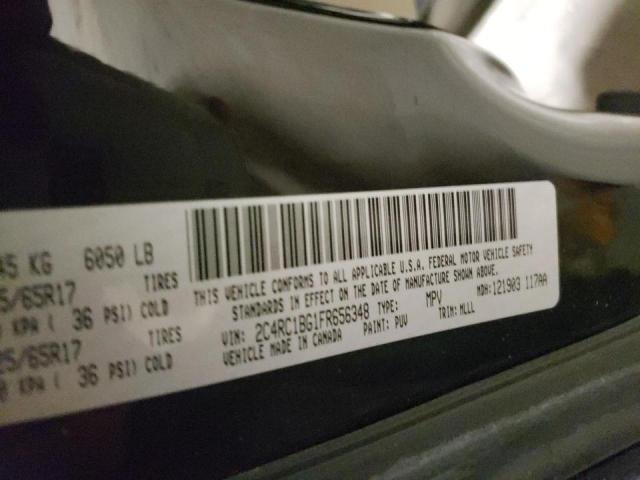 Photo 10 from auction – 2015 CHRYSLER TOWN & COU with VIN 2C4RC1BG1FR656348