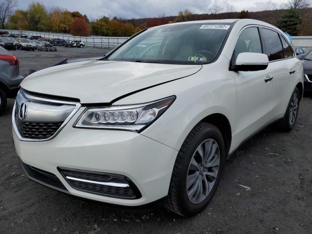 Photo 2 from auction – 2016 ACURA MDX TECHNO with VIN 5FRYD4H66GB042674