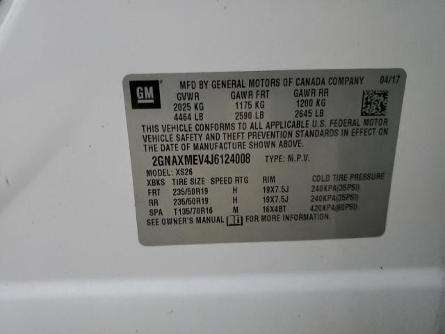 Photo 10 from auction – 2018 CHEVROLET EQUINOX PR with VIN 2GNAXMEV4J6124008