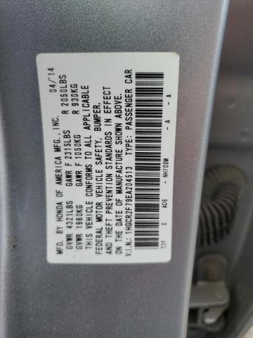 Photo 10 from auction – 2014 HONDA ACCORD EX with VIN 1HGCR2F79EA204513