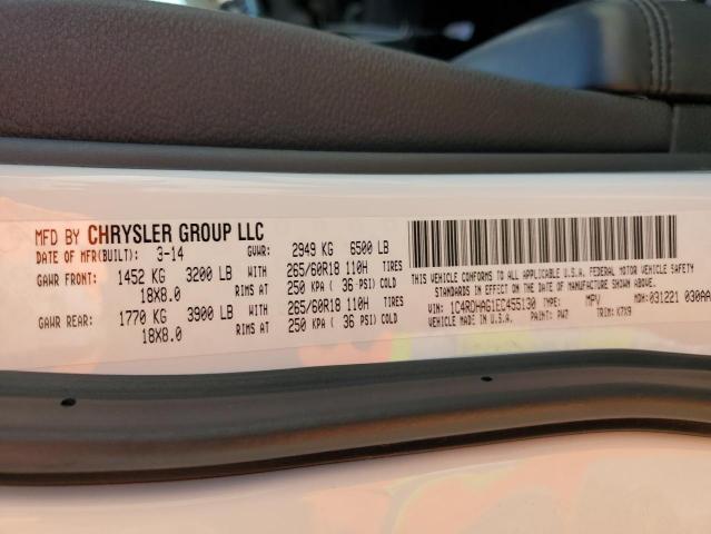 Photo 10 from auction – 2014 DODGE DURANGO SX with VIN 1C4RDHAG1EC455130