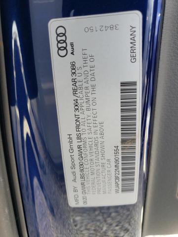 Photo 10 from auction – 2021 AUDI RS7 with VIN WUAPCBF22MN901554