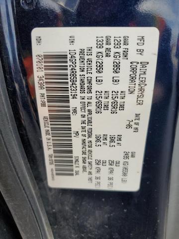 Photo 10 from auction – 2005 DODGE GRAND CARA with VIN 1D4GP24R85B423194