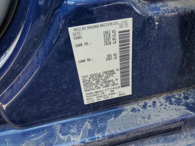 Photo 9 from auction – 2020 NISSAN ALTIMA S with VIN 1N4BL4BV4LC277419