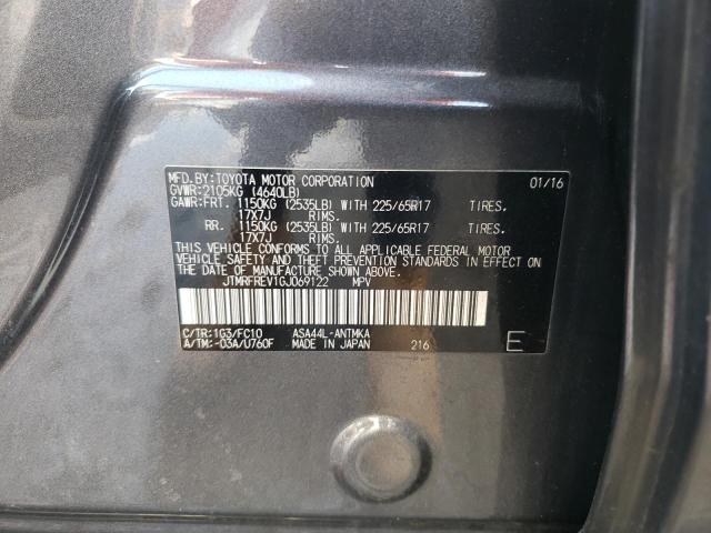 Photo 10 from auction – 2016 TOYOTA RAV4 XLE with VIN JTMRFREV1GJ069122