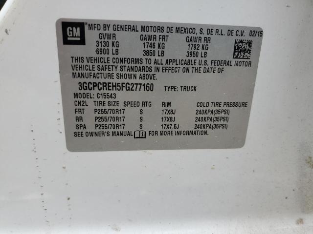 Photo 10 from auction – 2015 CHEVROLET SILVERADO with VIN 3GCPCREH5FG277160