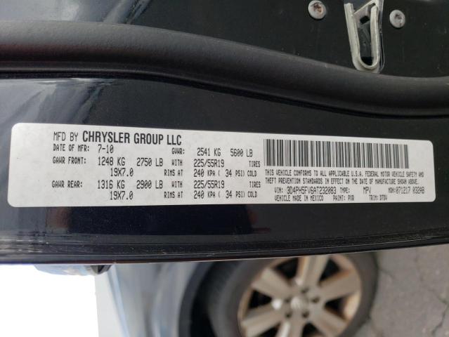 Photo 10 from auction – 2010 DODGE JOURNEY SX with VIN 3D4PH5FV6AT232083