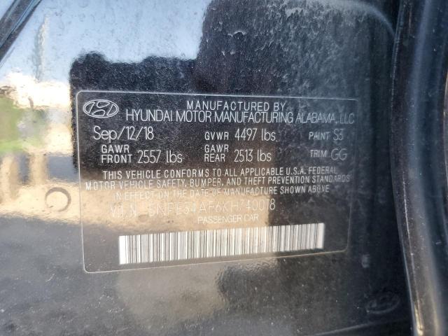 Photo 10 from auction – 2019 HYUNDAI SONATA LIM with VIN 5NPE34AF6KH740018
