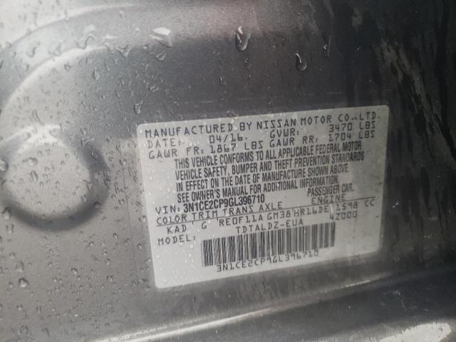 Photo 10 from auction – 2016 NISSAN VERSA NOTE with VIN 3N1CE2CP9GL396710