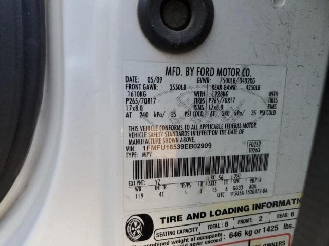 Photo 10 from auction – 2009 FORD EXPEDITION with VIN 1FMFU18539EB02909