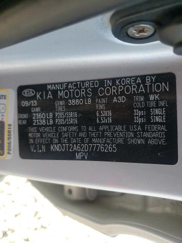 Foto 10 de la subasta – 2013 KIA SOUL + con VIN KNDJT2A62D7776265