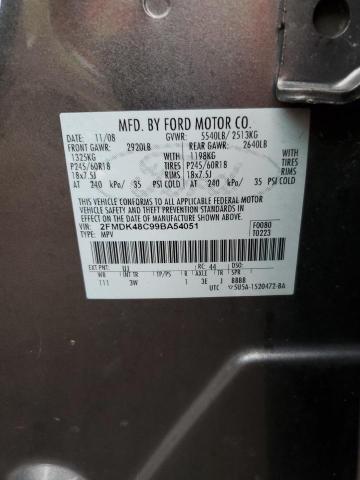 Photo 10 from auction – 2009 FORD EDGE SEL with VIN 2FMDK48C99BA54051