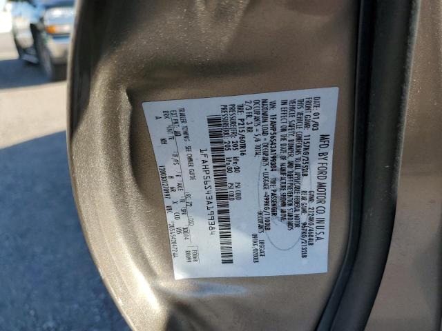 Photo 10 from auction – 2003 FORD TAURUS SEL with VIN 1FAHP56S43A199384