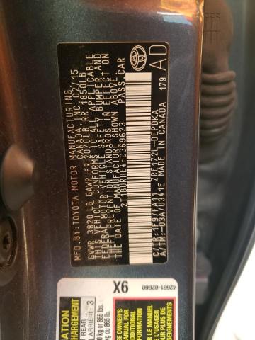 Photo 10 from auction – 2015 TOYOTA COROLLA L with VIN 2T1BURHE4FC369623