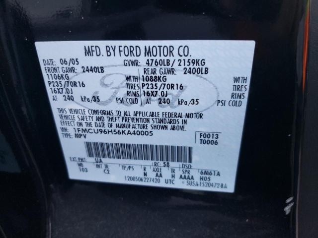 Photo 10 from auction – 2006 FORD ESCAPE HEV with VIN 1FMCU96H56KA40005