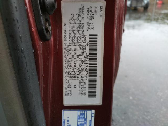 Photo 10 from auction – 2004 TOYOTA SIENNA XLE with VIN 5TDZA22C84S133597