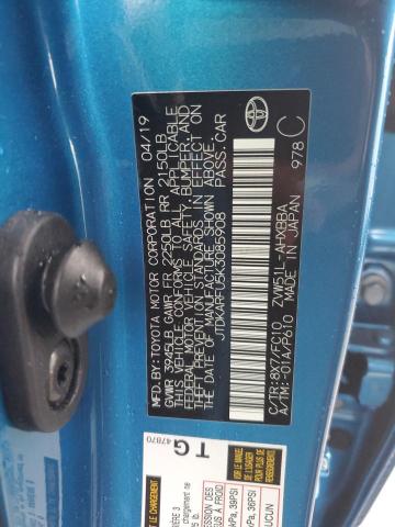 Photo 10 from auction – 2019 TOYOTA PRIUS with VIN JTDKARFU5K3085908