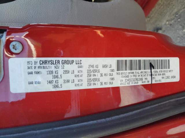 Photo 10 from auction – 2013 DODGE GRAND CARA with VIN 2C4RDGCG6DR612096