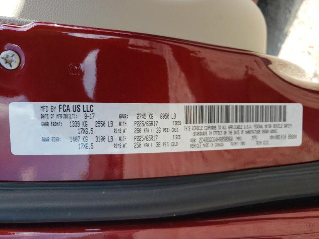 Photo 10 from auction – 2017 DODGE GRAND CARA with VIN 2C4RDGCG4HR858960