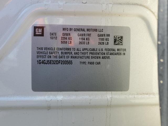 Photo 10 from auction – 2013 BUICK LACROSSE T with VIN 1G4GJ5E32DF200565