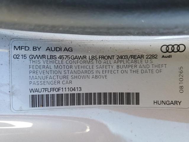 Photo 10 from auction – 2015 AUDI A3 PREMIUM with VIN WAU7FLFF0F1110413