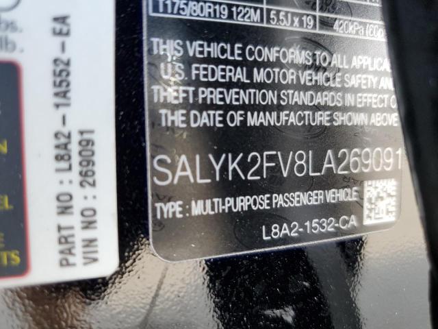 Photo 10 from auction – 2020 LAND ROVER RANGE ROVE with VIN SALYK2FV8LA269091