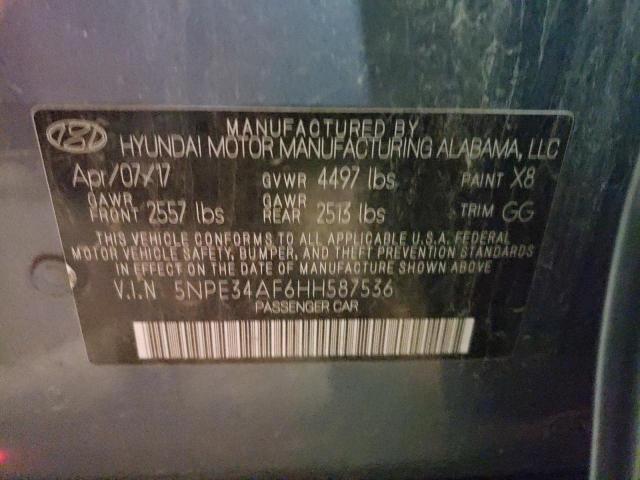 Photo 10 from auction – 2017 HYUNDAI SONATA SPO with VIN 5NPE34AF6HH587536