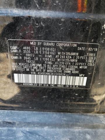 Photo 10 from auction – 2019 SUBARU OUTBACK 2. with VIN 4S4BSANC3K3309034