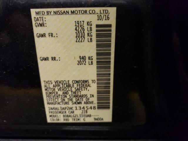 Photo 10 from auction – 2017 NISSAN ALTIMA 2.5 with VIN 1N4AL3AP2HC134548